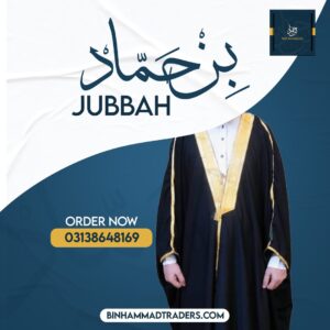 Men’s Premium Jubba – Modest & Refined Islamic Thobe for Daily and Occasion Wear-Black